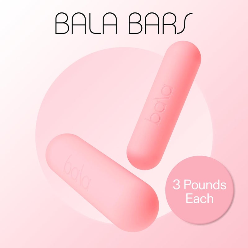 Bala Bars Dumbbell Set for Women & Men - Set of 2 Bars Designed for Walking, Strength Training, HIIT, Boxing & Aerobics - Hand Weights for Working Out at Home - Image 2